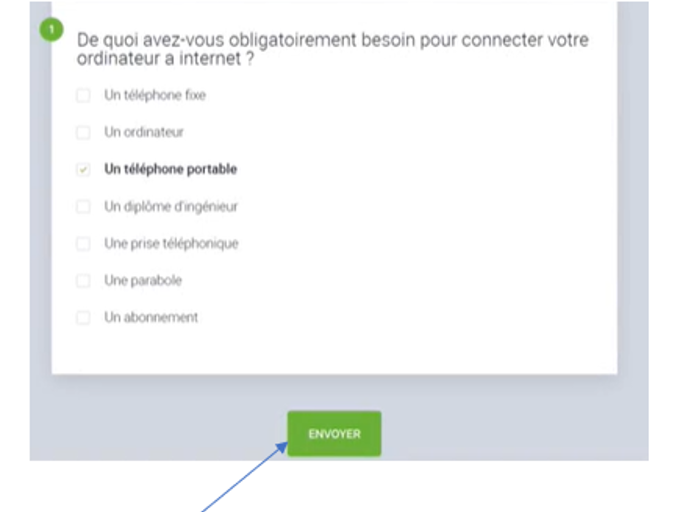 visuel sur le sondage dans la visio